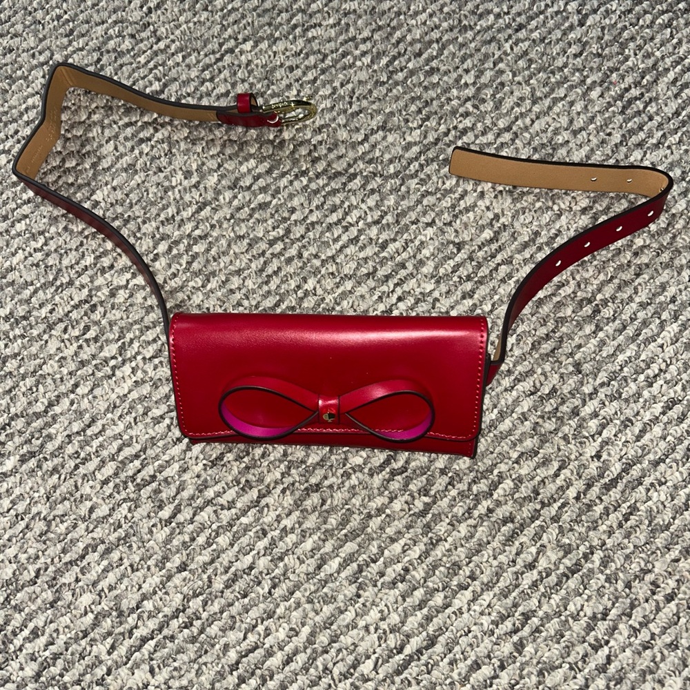 Kate Spade Red Bow Belt Bag